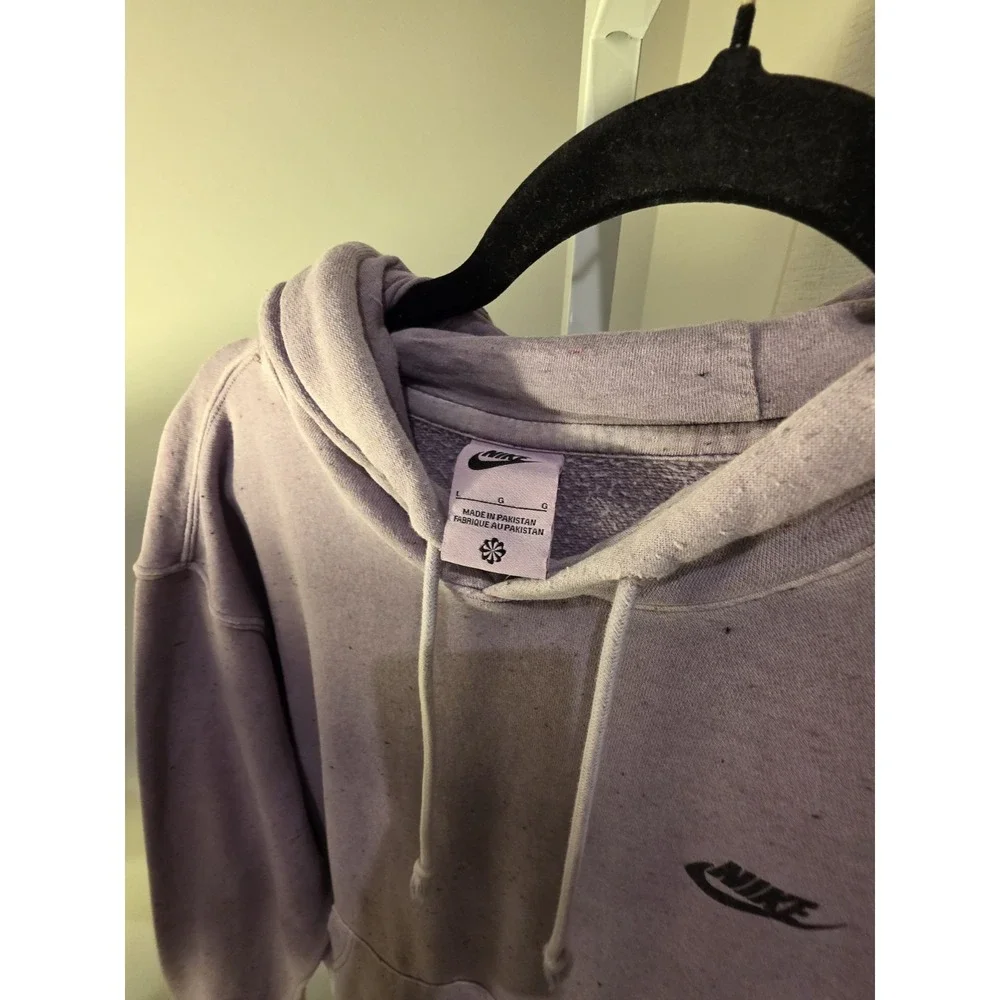 NIKE Sportswear Move To Zero Heathered Purple Hoodie‎ DA0680-596 Men's Size L
